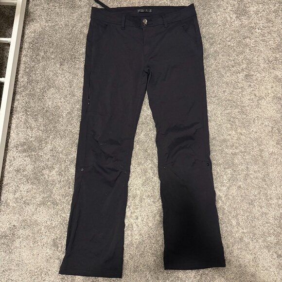 Prana Pants - Prana Halle II Pants 12 Black Water Repellent Stretch Hiking Travel Performance